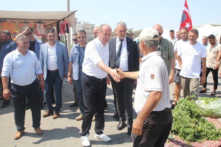 Memleket Partisi Genel Başkanı İnce, Antalya'da pazarcıları ziyaret etti: G2