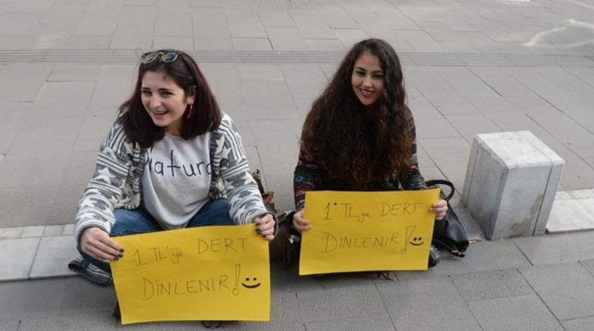 Yeni ekmek kapısı: 1 liraya dert dinlenir