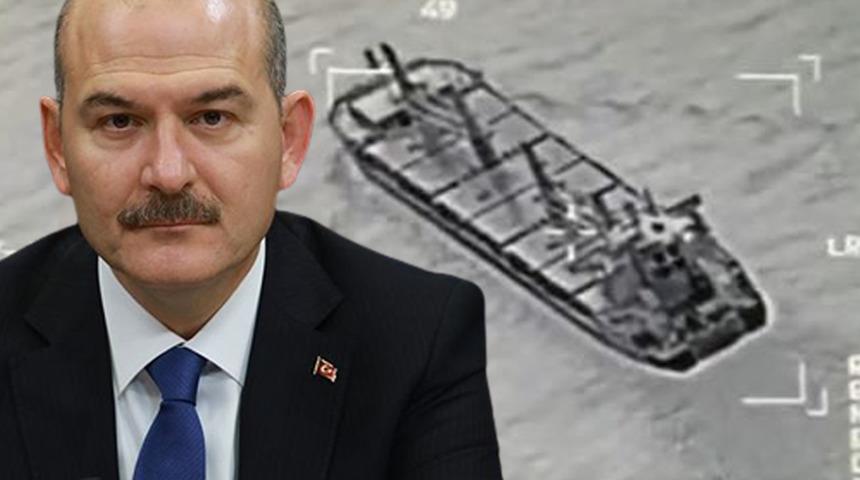 Son dakika: Bakan Soylu duyurdu! Gemiye düzenlenen operasyonda ele geçirildi