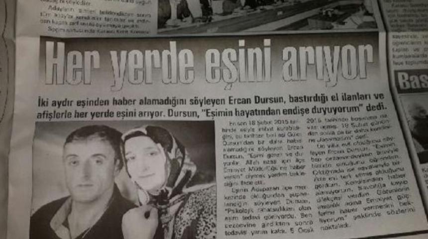 Boşanma davası a&ccedil;an eşini bulup &ouml;ld&uuml;rmek i&ccedil;in kayıp haber yaptırdı