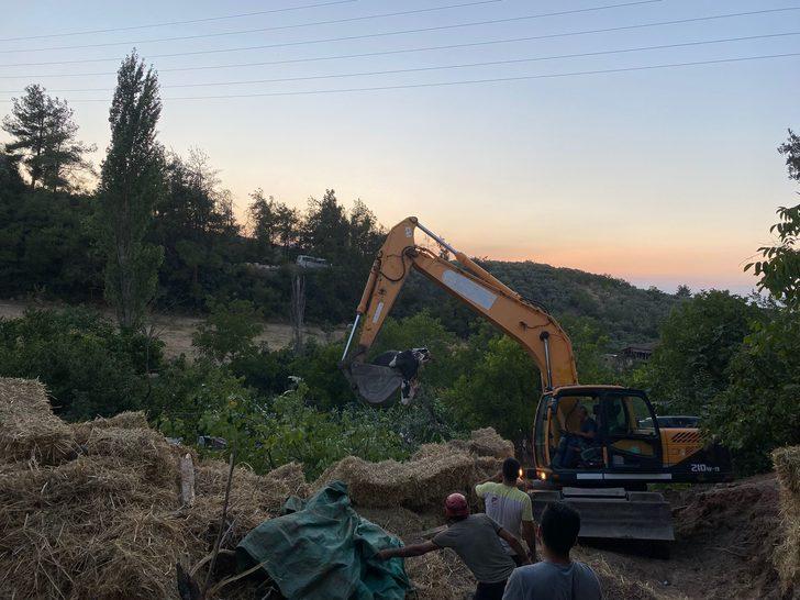 Bursa'da çöken ahırdaki 5 büyükbaş hayvan telef oldu G4