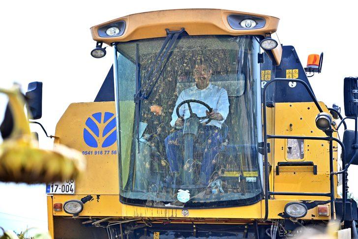 Osmaniye'de yağlık ayçiçeği hasadı başladı G5