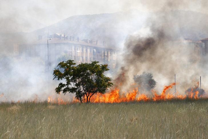 Kayseri'de otluk alanda çıkan yangın söndürüldü G1