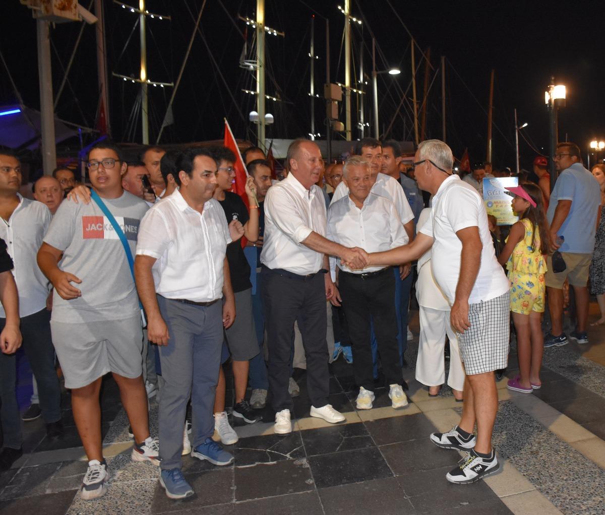 Memleket Partisi Genel Başkanı İnce, Muğla'da temaslarda bulundu