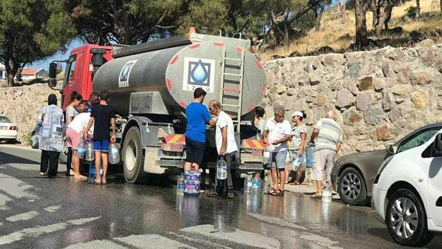Turistik ilçe Dikili'de halk isyan etti! 4 gün susuz kaldılar