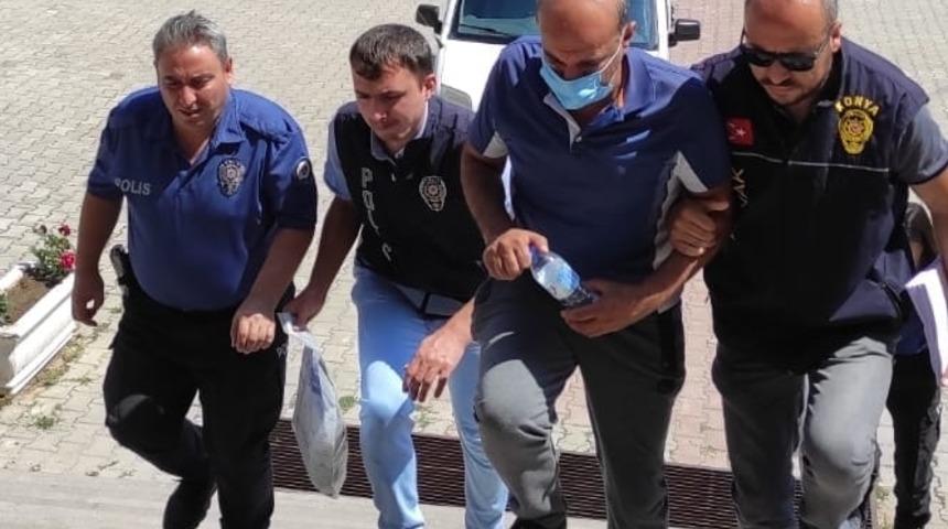 Konya'da uyuşturucu operasyonunda yakalanan zanlı tutuklandı