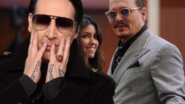 Marilyn Manson Johnny Depp'ten tavsiye istemiş! Eski karım ders kitabı gibidir