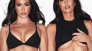 Megan Fox Kourtney Kardashian ile olay pozlarını paylaştı! Klozette kucağına çıktı