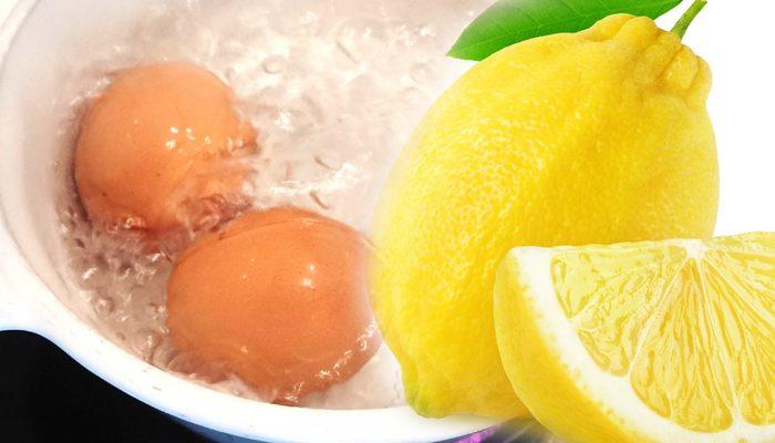 Yumurta haşlarken suyuna mutlaka limon ekleyin!