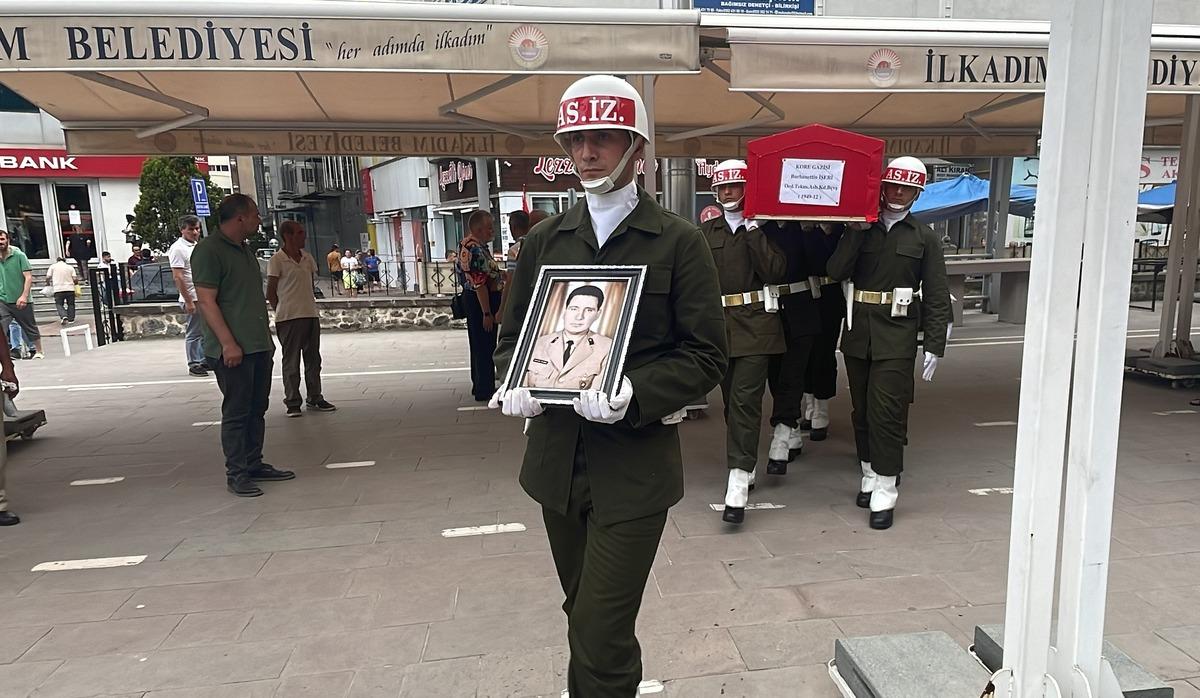 Samsun'da hayatını kaybeden Kore gazisi İşeri son yolculuğuna uğurlandı