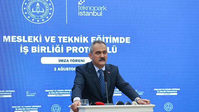 MEB ile Teknopark İstanbul arasında Mesleki Eğitim İş Birliği Protokolü