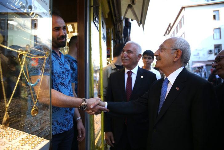 CHP Genel Başkanı Kılıçdaroğlu'ndan, Erzurum'da esnaf ziyareti G4