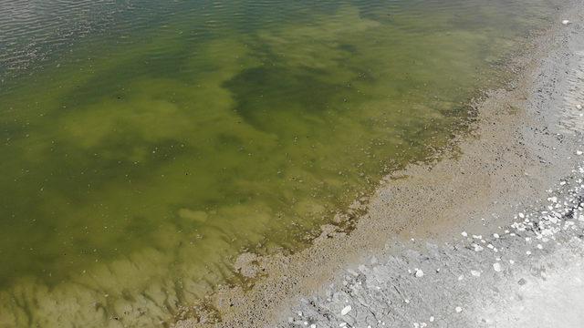 Burdur Gölü'nde endişelendiren görüntü! Buraya hiç kimse gelmez