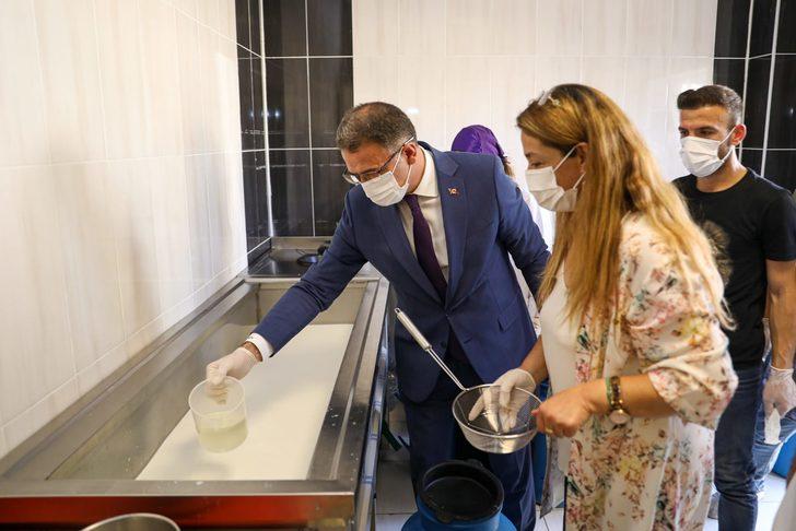 Van Valisi Ozan Balcı, otlu peynir mayaladı G5