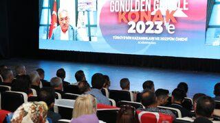 AK Parti'li Hayati Yazıcı, İzmir'deki Gönülden Gönüle 2023 programına video konferansla katıldı: