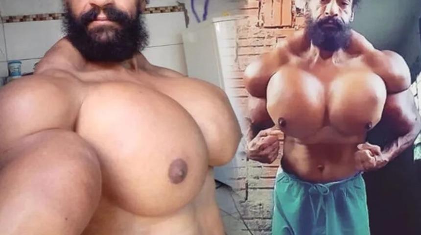 Doktorları dinlememişti! 60 cm'lik bisepleriyle fenomen olan sporcu 55. yaş gününde hayatını kaybetti