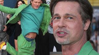 Brad Pitt renkli stiliyle dikkat çekti! Hepimiz öleceğiz, sallayalım gitsin