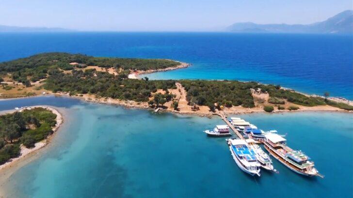 Efsanelere konu olan dünyaca ünlü Sedir Adası havadan görüntülendi! Güzelliğiyle mest etti G4