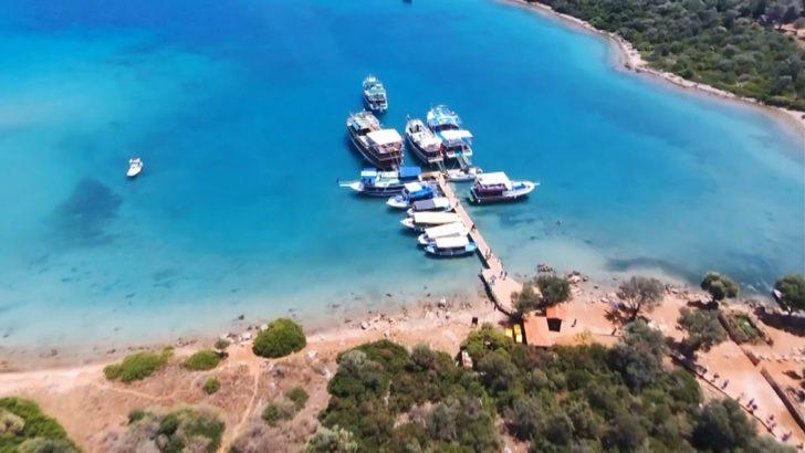 Efsanelere konu olan dünyaca ünlü Sedir Adası havadan görüntülendi! Güzelliğiyle mest etti G1