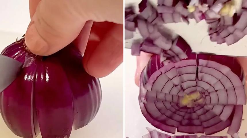 Soğan doğrarken bu yöntemi kullananların gözleri yaşarmıyor