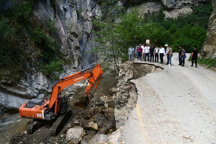 Karabük'te selde zarar gören alanlarda onarım sürüyor G2