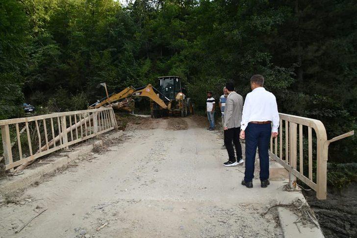 Karabük'te selde zarar gören alanlarda onarım sürüyor G4