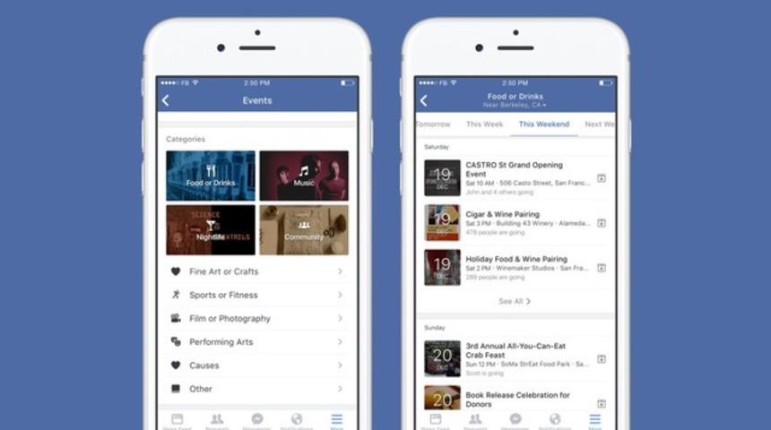Facebook yeni &ouml;zelliğiyle etkinlik rehberi olacak