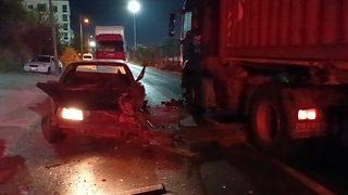 Tekirdağ'da kazanın ardından çalılıklara kaçan alkollü sürücü polis ekiplerince yakalandı