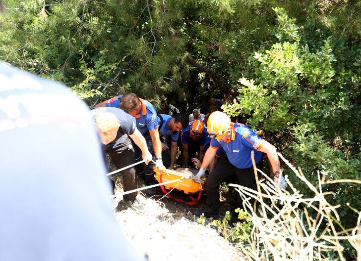 Düştüğü ormanlık alanda mahsur kalan kişi ekiplerce kurtarıldı G4