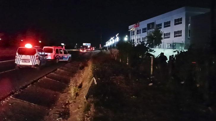 Tekirdağ'da fabrika bahçesine devrilen otomobilin alkollü sürücüsü yaralandı G1