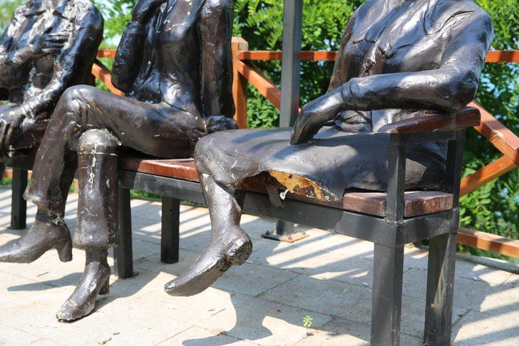 Ordu'da "üç kız heykeli" tahrip edildi G4