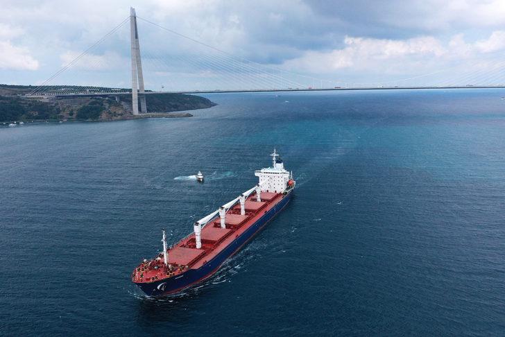 Ukrayna'dan yola çıkan mısır yüklü gemi İstanbul'dan hareket etti G2