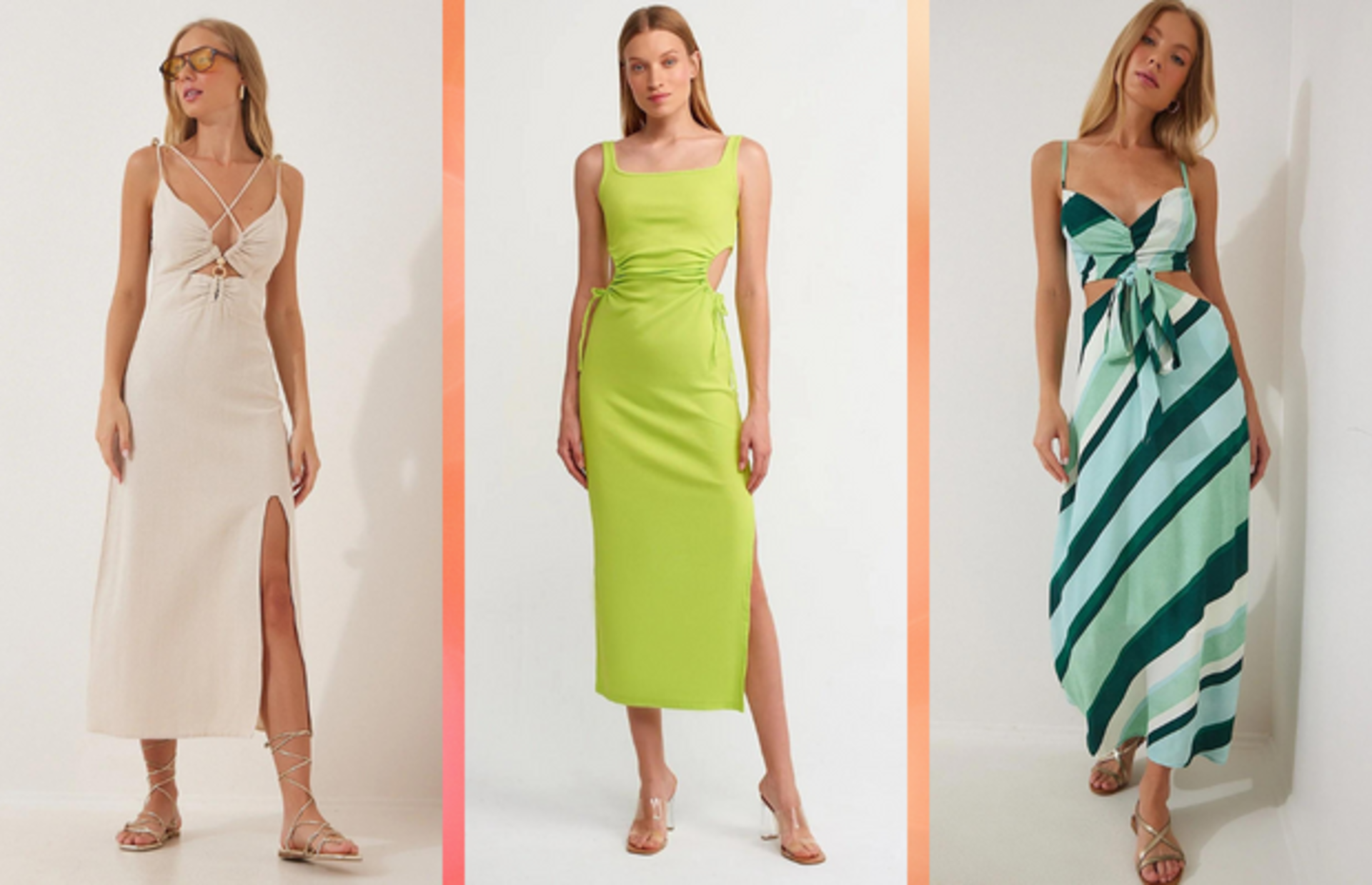 Kısa elbise sevmeyenler için uzun yazlık elbise modelleri