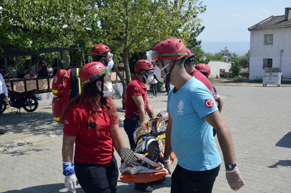 Aydın'da helikopter destekli kurtarma tatbikatı yapıldı