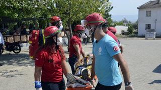 Aydın'da helikopter destekli kurtarma tatbikatı yapıldı