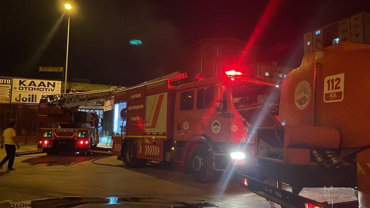 Kayseri'de tamirhanede çıkan yangın söndürüldü G1