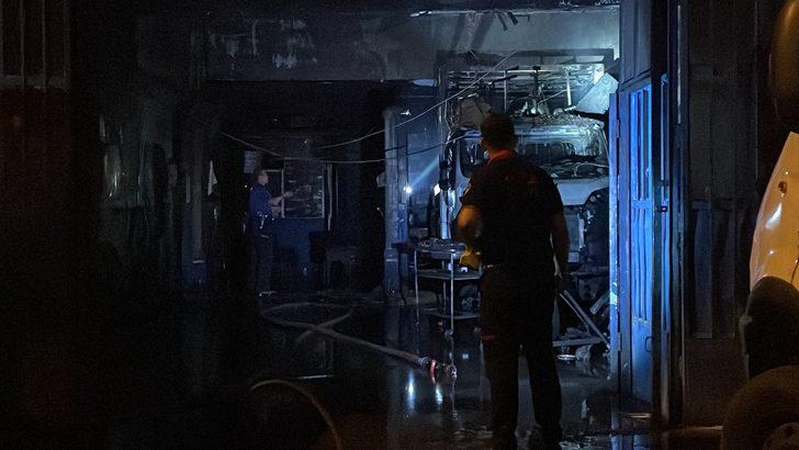 Kayseri'de tamirhanede çıkan yangın söndürüldü G5