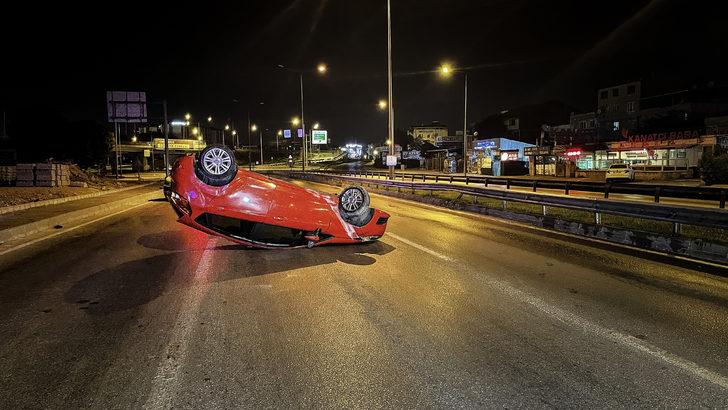 Bursa'da sürücü, takla atan otomobilden yara almadan kurtuldu G1
