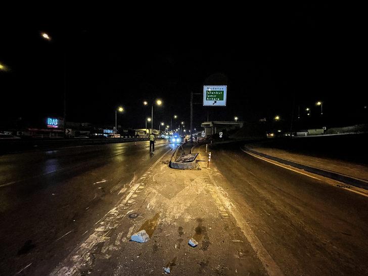 Bursa'da sürücü, takla atan otomobilden yara almadan kurtuldu G2