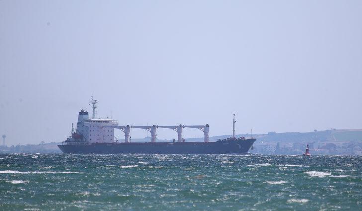 GÜNCELLEME - Ukrayna'dan yola çıkan mısır yüklü gemi Çanakkale Boğazı'ndan geçti G4