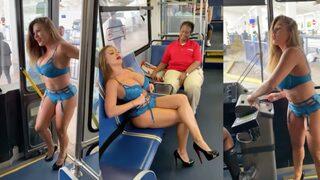 Yarı çıplak halde otobüse binince olanlar oldu! Şoför inmesi için resmen yalvardı