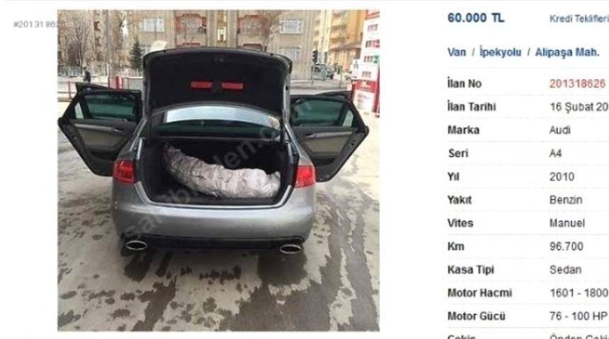 Sahibinden satılık Audi A4 için hayret ettiren teklif