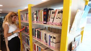 YHT Garı'nda kütüphane açıldı