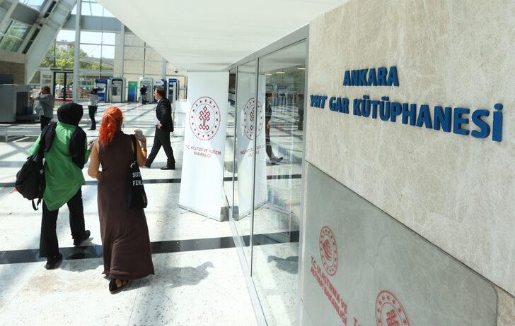 YHT Garı'nda kütüphane açıldı G5