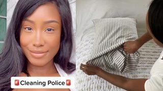 'Temizlik polisiyim' dedi ve tek tek sıraladı! İzleyenler şaştı kaldı