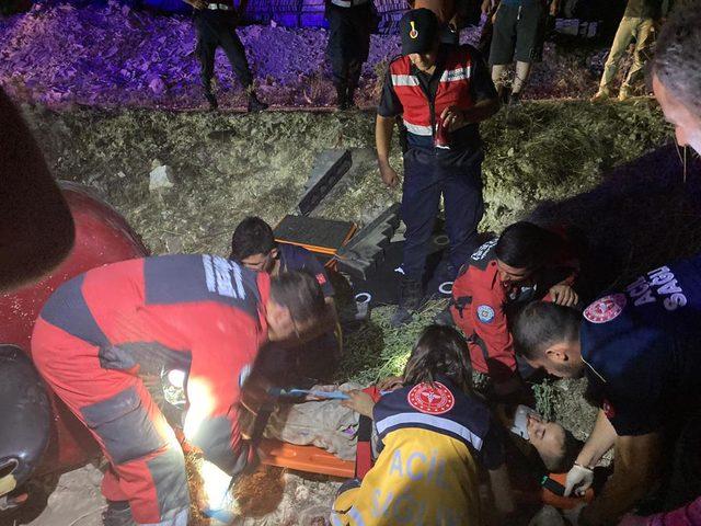 Muğla'da devrilen forkliftin altında sıkışan kişi kurtarıldı