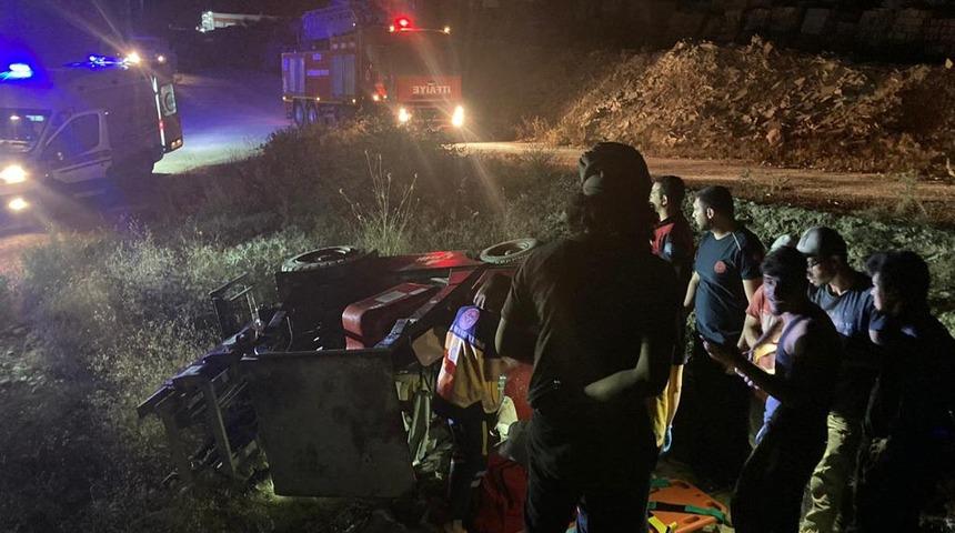 Muğla'da devrilen forkliftin altında sıkışan kişi kurtarıldı