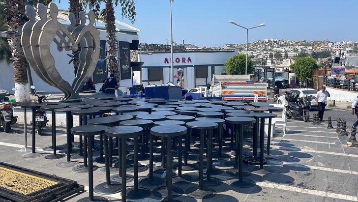 Bodrum'da kaçak gece kulübünde tahliye ve yıkım çalışması G4