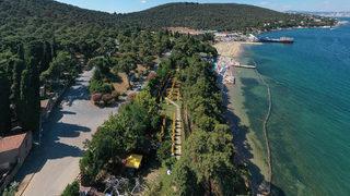 İBB'nin Büyükada'da açtığı plaj hizmet vermeye başladı