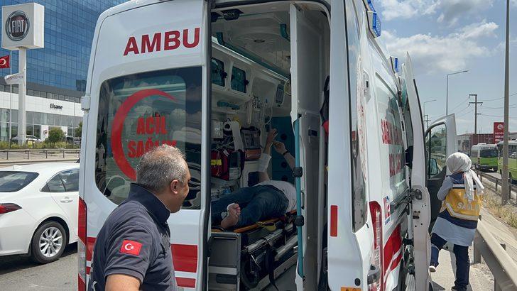 Kocaeli'de bariyerlere çarpan motosikletin sürücüsü yaralandı G1